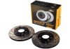 Диск тормозной передний DAEWOO LANOS, NEXIA, SENS; OPEL ASTRA F, CORSA, VECTRA A 13" (вент.) перфорация GRAPHITE Line,, компл. 2шт OEM 90121445 GL (фото 1)