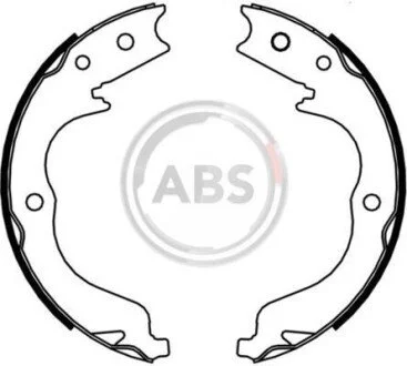 Колодка тормозов. барабан. MITSUBISHI LANCER 2.0 EVO 08-,OUTLANDER II 2.2 3.0 07 задн. (выр-во ABS) A.B.S. 9235