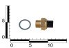 Датчик включения электровентилятора ВАЗ 2108-099, ГАЗель, Волга 99-94°C, 1А (работает с реле) Truckman ТМ 108-10 (фото 3)