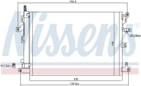 Радіатор кондиціонера Nissens 940830