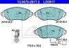 Комплект гальмівних колодок з 4 шт. дисків ATE 13.0470-2617.2 (фото 1)