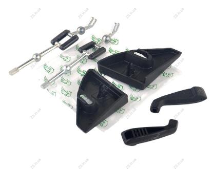 Ремкомплект зеркала наружного ВАЗ 2108-099 с уголком (угол, тяга и ручка), вак. уп. Pegas 2108-8201312