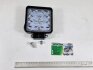 Фара LED квадратная 48W, 16 ламп, 110*164мм, широкий луч LED 28мм ТОНКАЯ China 20180051 (фото 4)