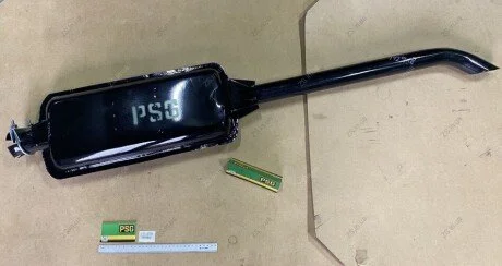 Глушник МТЗ, ЮМЗ довгий чорний (L=1370 мм) /900 мм/ PSG 60-1205015-1370 мм