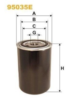 Фільтр паливний DAF 75 CF; 85 CF; 95 XF; PF183M-XF355M 01.97-09.02 (WIX-FILTRON) WIX FILTERS 95035E