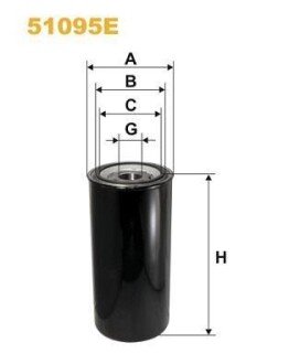 Фільтр масляний DAF WIX FILTERS 51095E