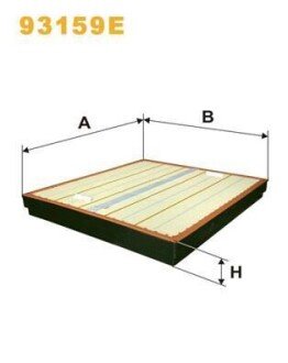 Фільтр повітряний WIX FILTERS 93159E