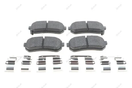 Комплект гальмівних колодок з 4 шт. дисків Bosch 0986494887