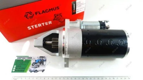 Стартер Газель, Волга, УАЗ (дв.402, 4215, 4216) (редукторний) 1,7 kW FLAGMUS 5732.3708