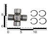 Крестовина вала карданного ВАЗ 2121-214, 2123, 2130 (с усиленными чашками, стопорными кольцами и тавотницей) (28х71) ASR UJ350008 (фото 3)