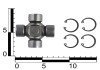 Крестовина вала карданного ВАЗ 2105 (с усиленными чашками, стопорными кольцами) (23,82х61,3) ASR UJ350007 (фото 3)