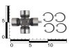 Крестовина вала карданного ВАЗ 2101-07 (со стопорными кольцами и тавотницей) (23,82х61,3) ASR UJ350004 (фото 3)