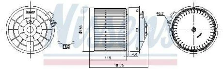 Вентилятор салону Nissens 87722