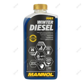 Антигель Winter Diesel для дизельных двигателей 250мл 1:1000 MANNOL 9983-250
