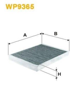 Фільтр салону вугільний WIX FILTERS WP9365