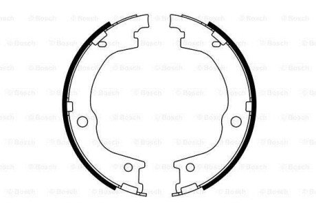 Колодки гальмівні барабанні (комплект 4 шт) Bosch 0 986 487 780