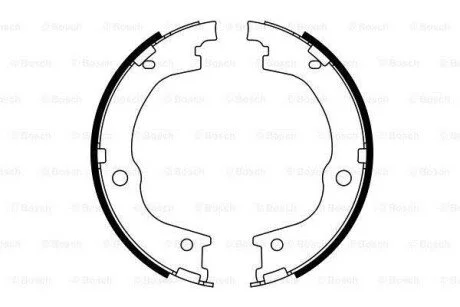 Колодки гальмівні барабанні (комплект 4 шт) Bosch 0 986 487 780