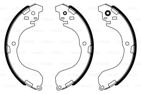 Колодки гальмівні барабанні (комплект 4 шт) Bosch 0 986 487 962