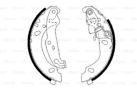 Колодки гальмівні барабанні Bosch 0 986 487 624