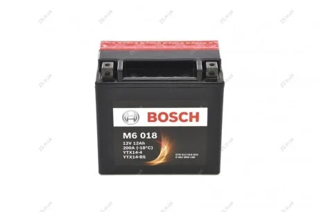 Фото 1 - акумуляторна батарея 12A Bosch 0 092 M60 180 Акумуляторна батарея 12A Bosch 0 092 M60 180 (фото 1)