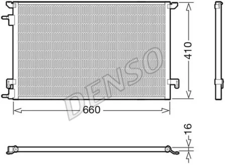 Конденсер кондиціонера Denso DCN20045