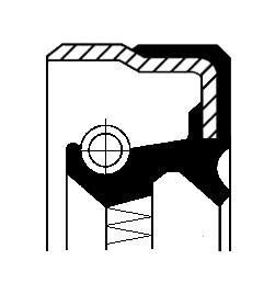 Сальник гумометалевий Corteco 01037214B