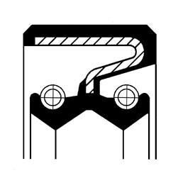 Сальник гумометалевий Corteco 19034924B