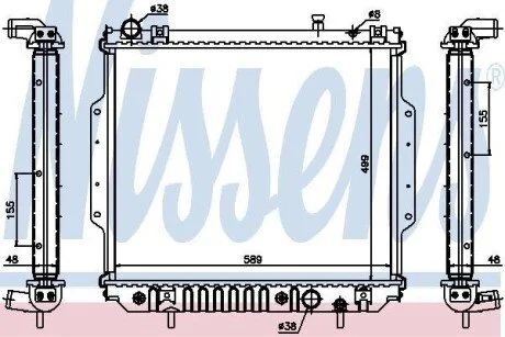 Радіатор охолоджування Nissens 61020A