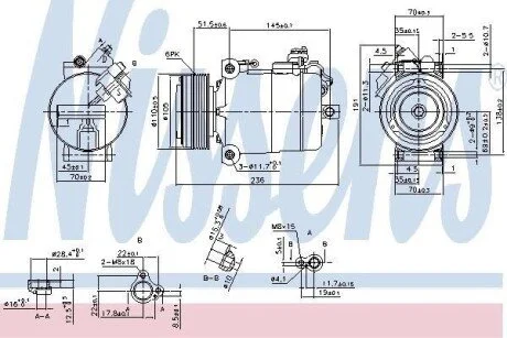 Компресор кондиціонера Nissens 890043