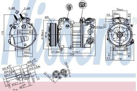 Компресор кондиціонера Nissens 890124