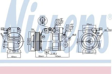 Компресор кондиціонера Nissens 890175
