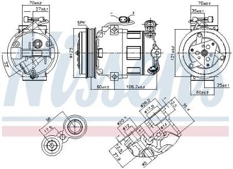 Компресор кондиціонера Nissens 890185