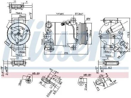 Компресор кондиціонера Nissens 890215