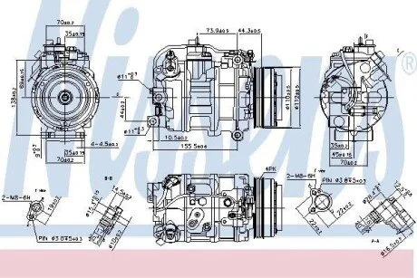 Компресор кондиціонера Nissens 890218