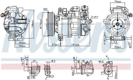 Компресор кондиціонера Nissens 890246
