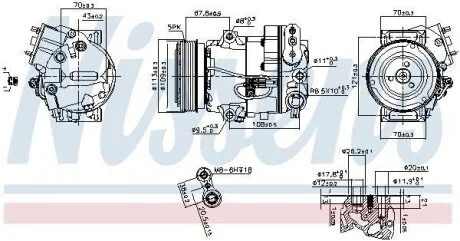 Компресор кондиціонера Nissens 890266