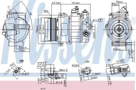 Компресор кондиціонера Nissens 890304