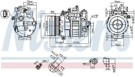 Компресор кондиціонера Nissens 890552