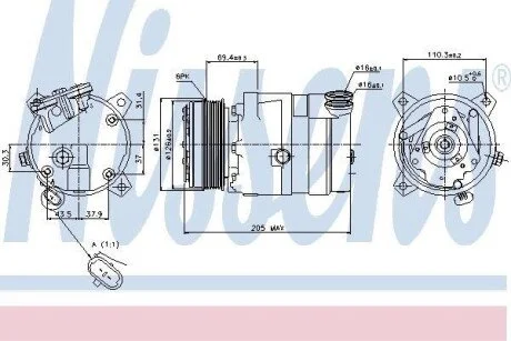 Компресор кондиціонера Nissens 89062