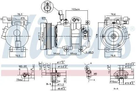 Компресор кондиціонера Nissens 890621