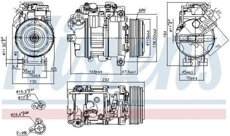 Компресор кондиціонера Nissens 890628