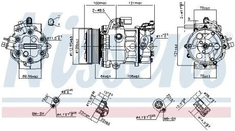 Компресор кондиціонера Nissens 890659