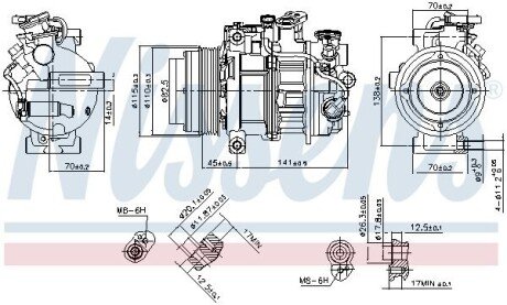 Компресор кондиціонера Nissens 890717