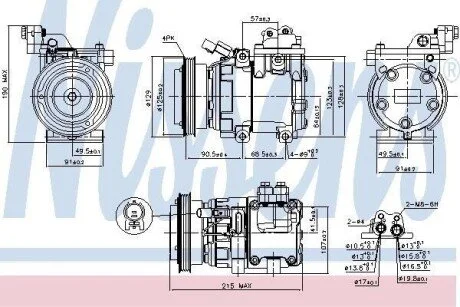 Компресор кондиціонера Nissens 89085