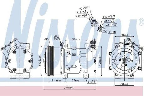 Компресор кондиціонера Nissens 89159
