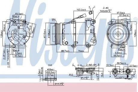 Компресор кондиціонера Nissens 89234