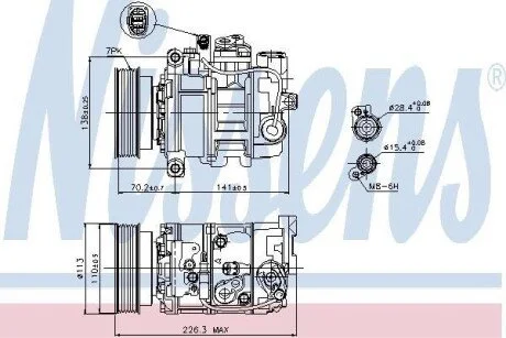 Компресор кондиціонера Nissens 89237