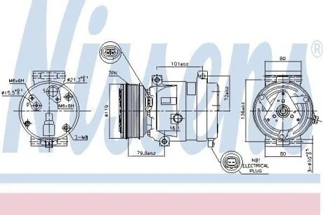 Компресор кондиціонера Nissens 89267