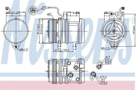 Компресор кондиціонера Nissens 89275