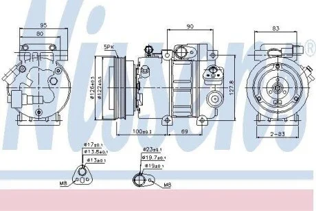 Компресор кондиціонера Nissens 89292